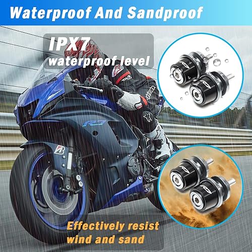Miniatura 7 de For R7 YZFR7 YZF R7 R 7 2021 2022 Motorcycle Accessories CNC Aluminum 6mm Swingarm Spools Slider Stand Screws