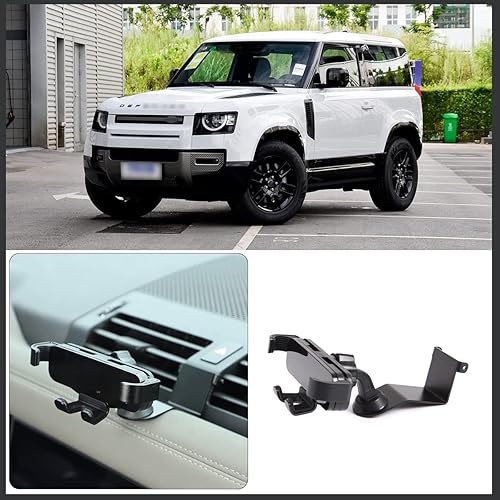 Miniatura 2 de TINKI Soporte de teléfono móvil para consola central de automóvil, edición de lujo, compatible con Land Rover Defender 90 110 130 2020 2021 2022