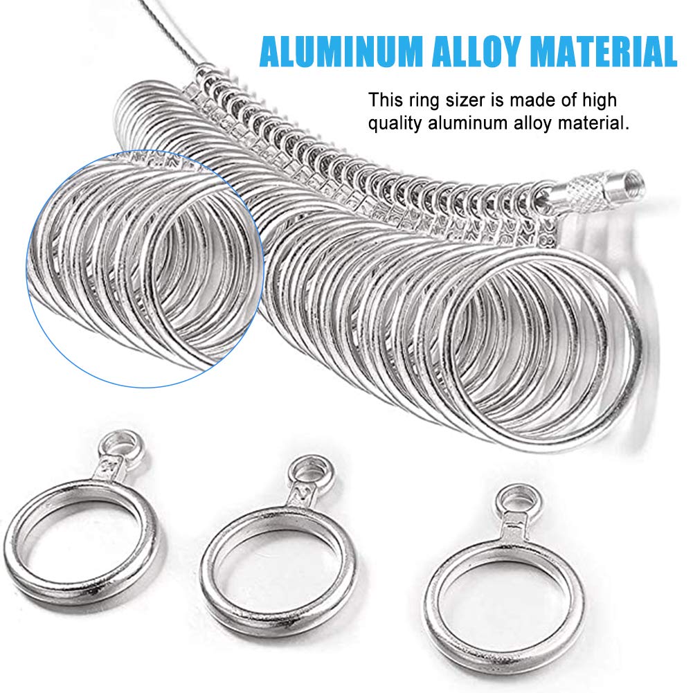 Misuratore Anelli Lrocotanc - Calibro Per Misure UK, US, EU In Acciaio Inox - Foto 3