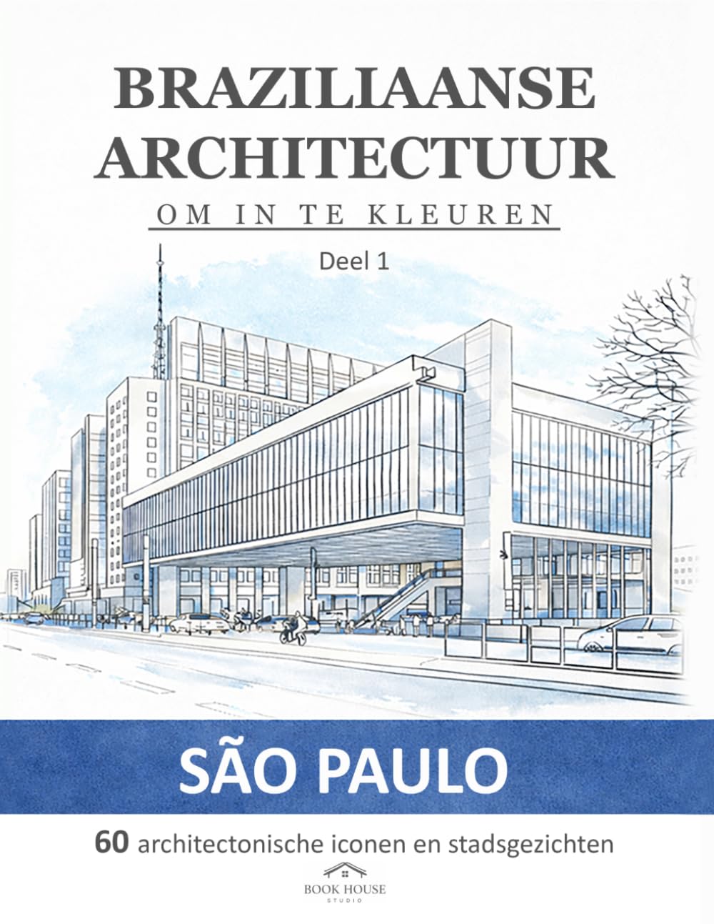 Braziliaanse architectuur om in te kleuren: Deel 1: São Paulo