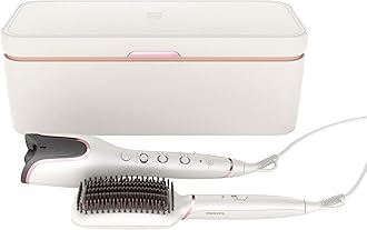 PHILIPSStylecare Auto Curler & Heated Straightening BrUSh. Incl. Luxury Style Case. 3 Pin. , Bhh888/03. 2 Years Warranty