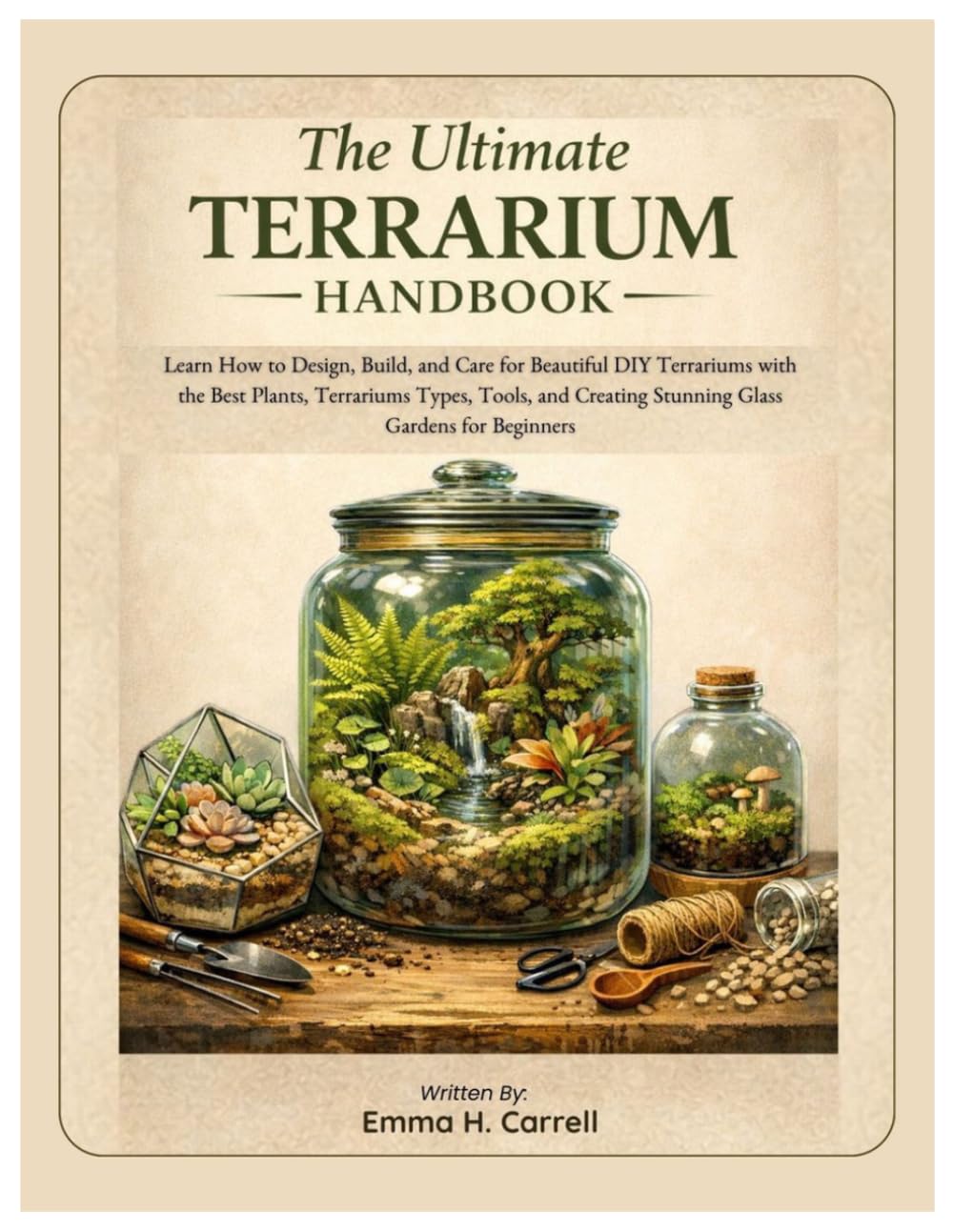 The Ultimate Terrarium Handbook: Learn How to Design, Build & Care for Beautiful DIY Terrariums with the Best Plants, Terrarium Types, Tools, and Creating Stunning Glass Gardens for Beginners