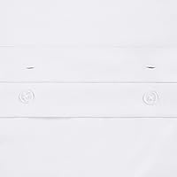 Vista 6 de Superior Juego de funda de edredón de algodón egipcio de 1000 hilos, incluye 1 funda de edredón con cierre de botón, 2 fundas de almohada