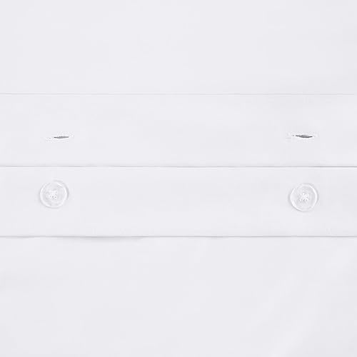 Miniatura 6 de Superior Juego de funda de edredón de algodón egipcio de 1000 hilos, incluye 1 funda de edredón con cierre de botón, 2 fundas de almohada,