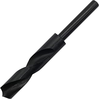 18mm(23/32-Inch) Reduced Shank Drill Bit, 1/2” Shank High Speed Steel Twist Drill Bit HSS-9341 for Aluminum Plate Copper Wood Stainless Steel