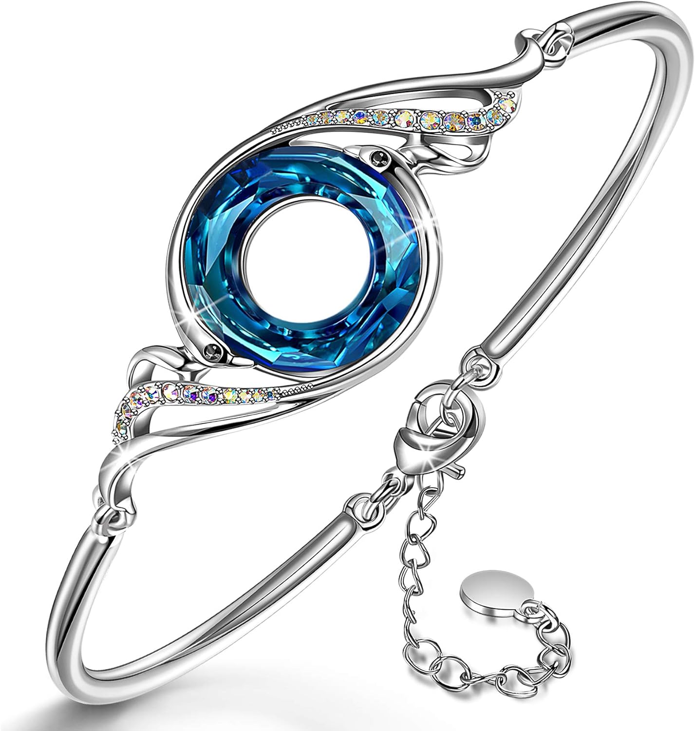Kate Lynn Rise From the Ashes Phoenix Bracelet Made with Crystals from Austria Adjustable Bangle Bracelet for Women 72 Packaged with Jewelry Box