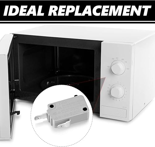 Miniatura 5 de Interruptor de puerta de horno de microondas Reemplazos KW3A normalmente abiertos interruptores normalmente cerrados (4 piezas)
