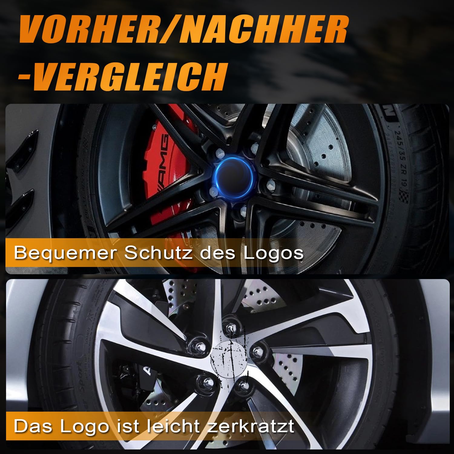 CUEMOON 4x Velgdoppen 60/56 Mm - Universele Naafdoppen Van ABS Kunststof, Zilver, Voor Auto, Camper & Aanhanger