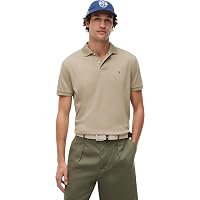 Tommy Hilfiger Uomo Maglietta Polo Maniche Corte Liquid Cotton con Chiusura con Bottoni