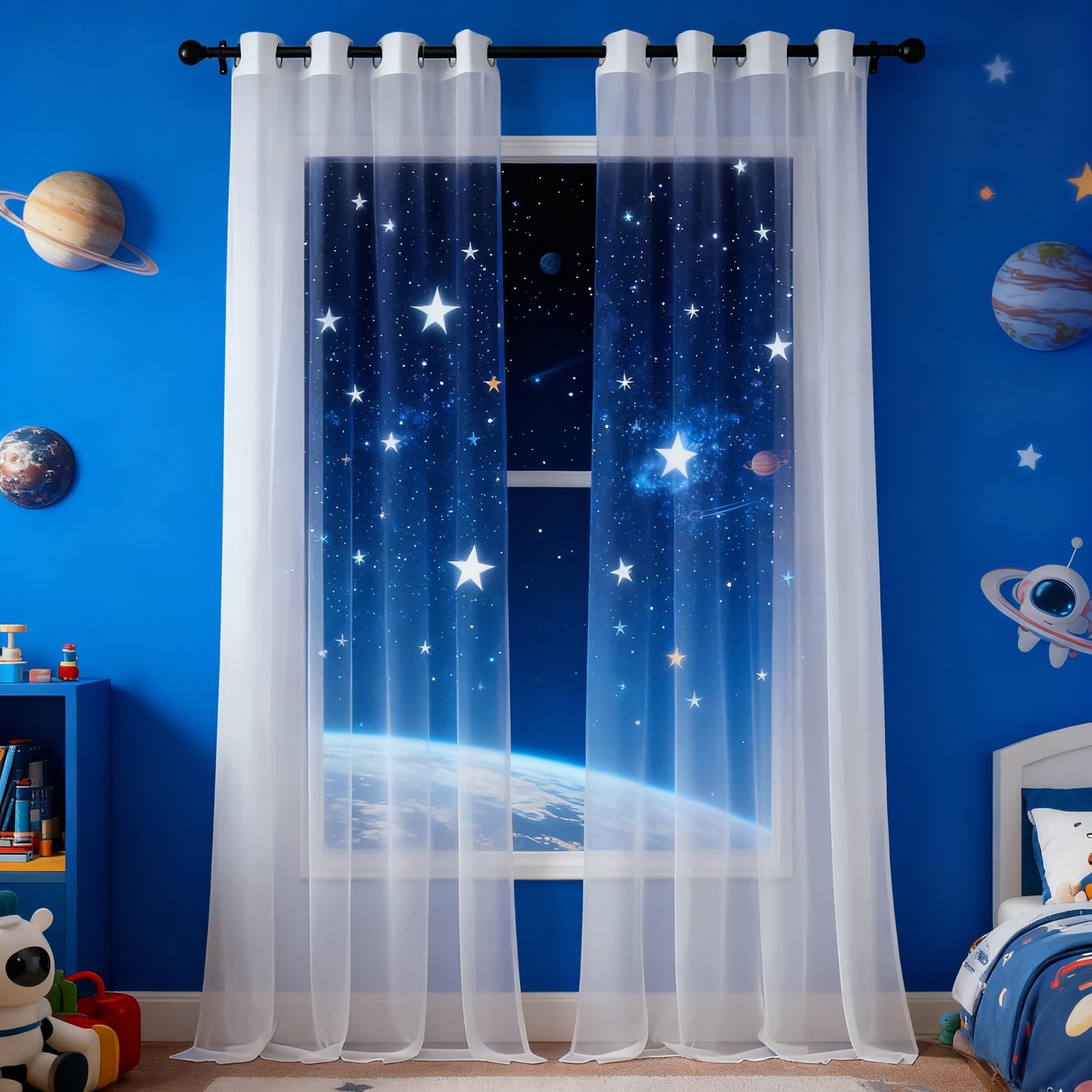 Cortinas salon translucidas blancas de caida perfecta y libre de arrugas