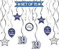 Vista 173 de Juego de decoraciones para fiesta de cumpleaños número 16, serpentinas moradas con soporte de globo de mesa morado, decoraciones de fiesta