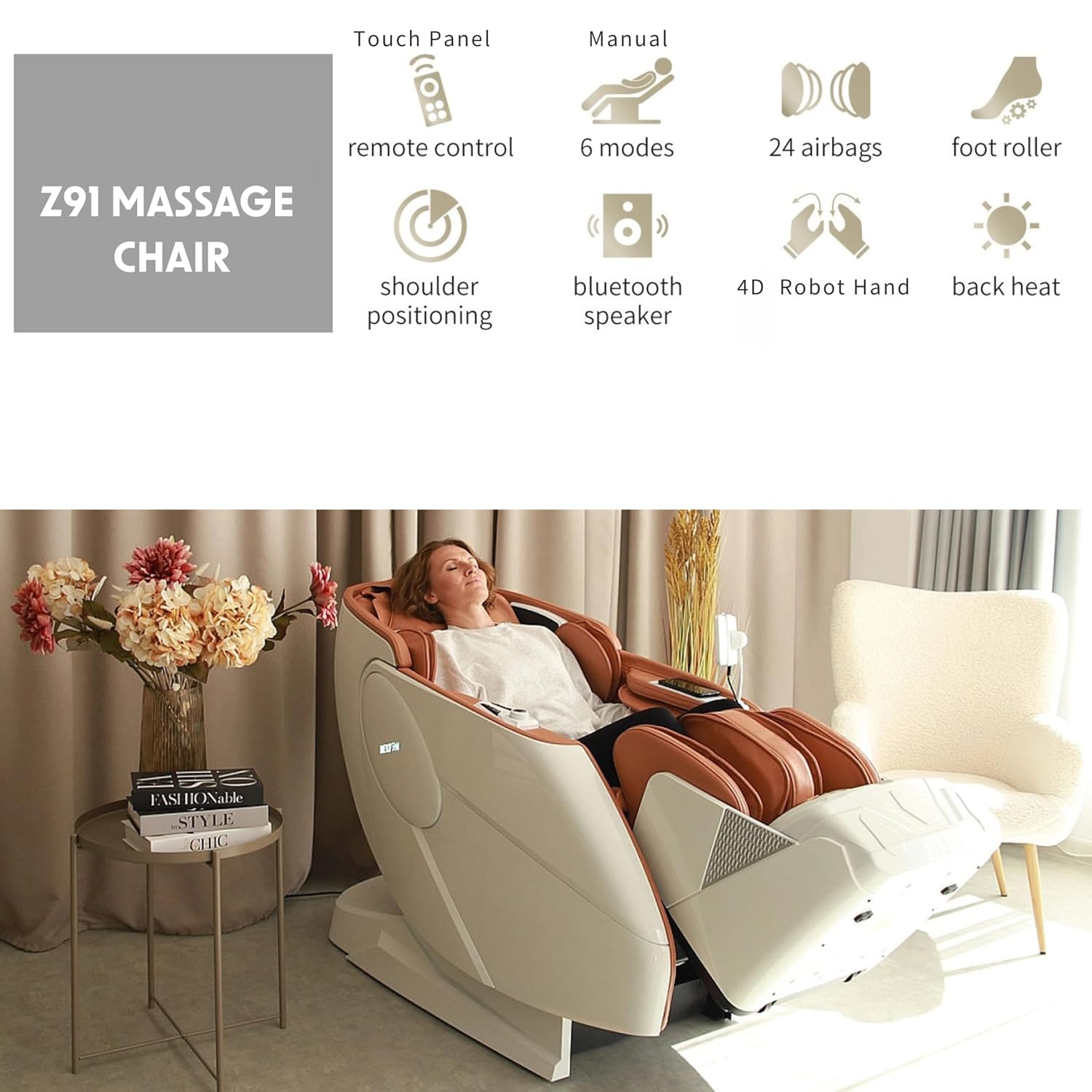 Sobo 4D zero gravity full body massage chair (5 years warranty) with touch panel