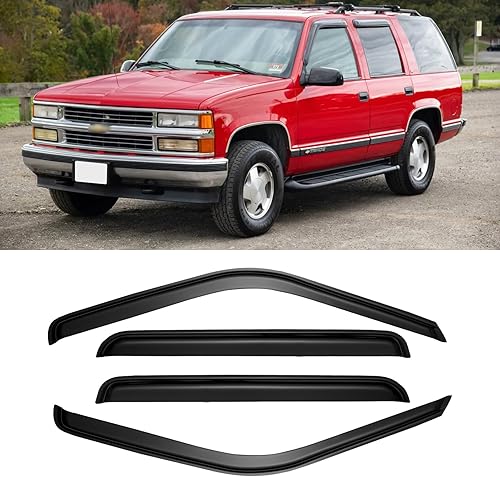 Miniatura 36 de Visera de ventana para Jeep Cherokee 1984-2001 (Excluye Modelo Limited), Protectores Guards Shields de lluvia de canal exterior, Deflector