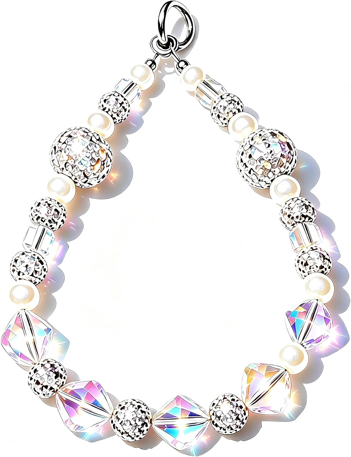 Phone Charm Wrist Strap Beaded Phones Charms Cellphone Chain Wristlet