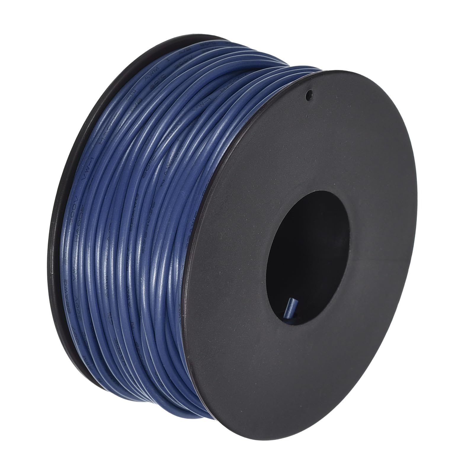 MECCANIXITY 22AWG 22 Gauge Stranded PVC Hookup Wire - 30M/100ft Blue, Tinned Copper UL1007 Electrical Wire for Internal Connecting, Marine