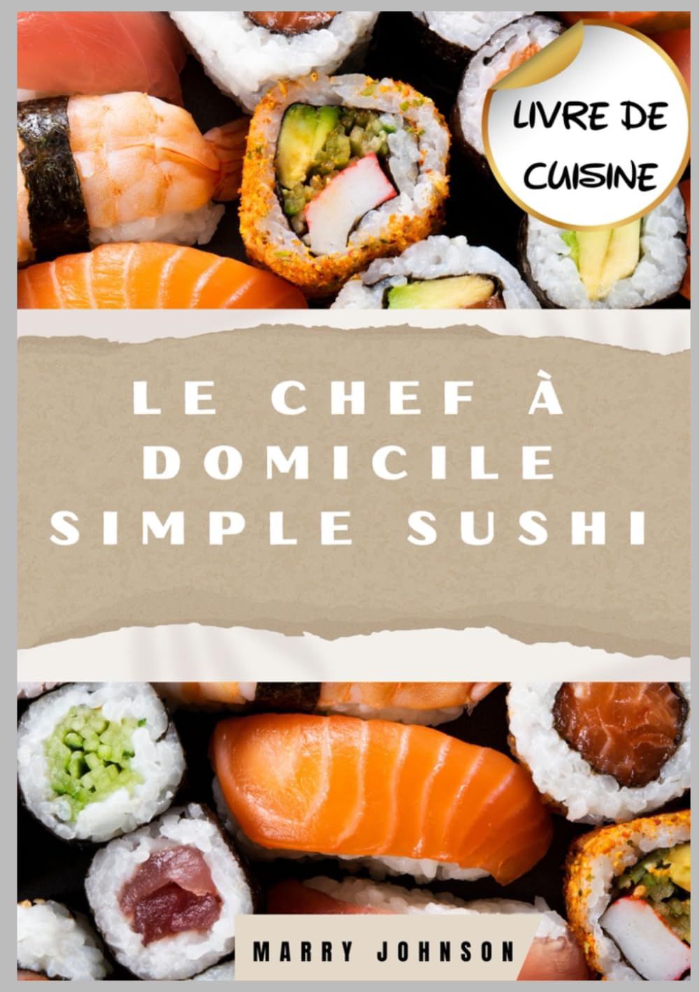 Le chef cuisinier amateur de sushis simples