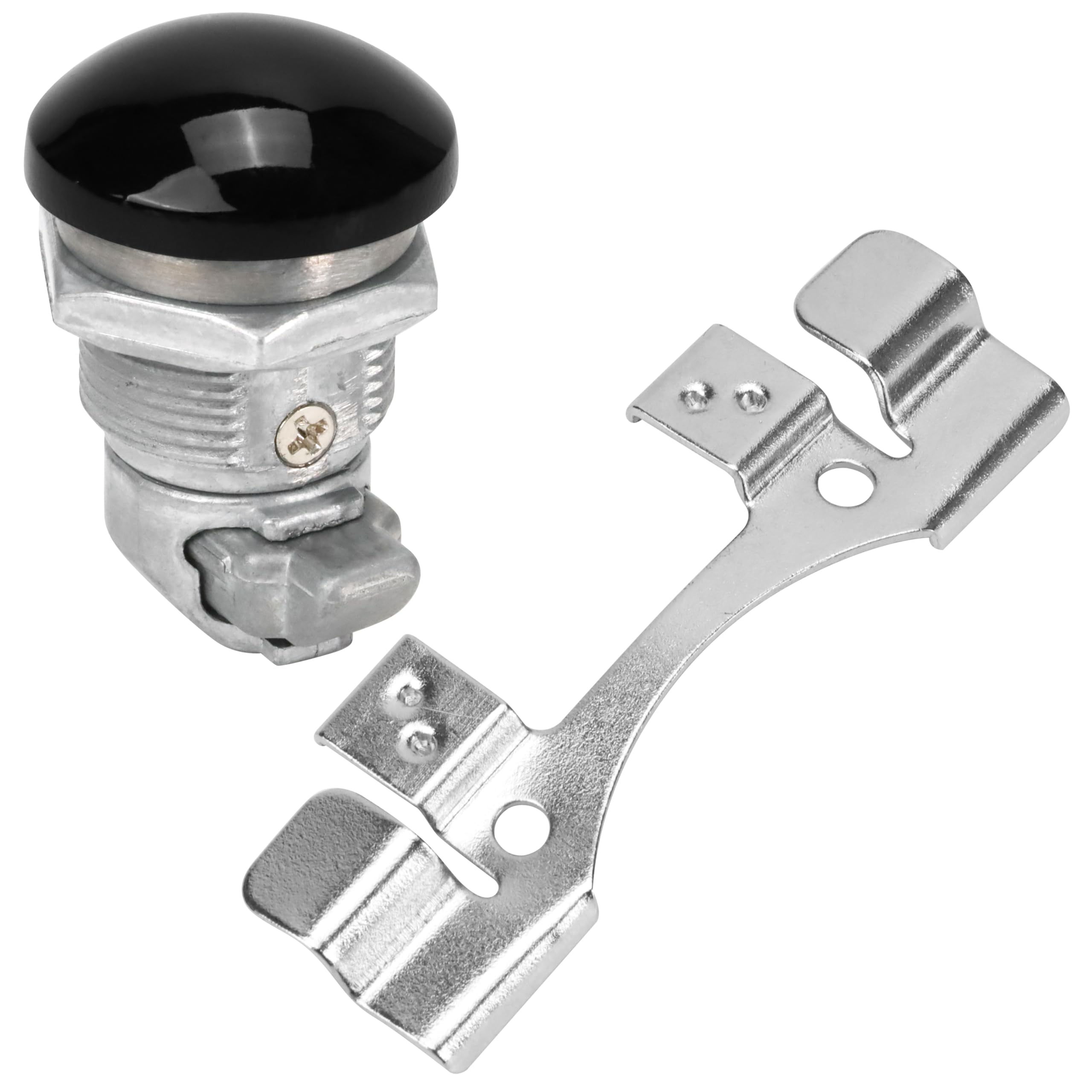 Fuel Door Push Button Gas Cap Fit for Harley 1992-2024 Touring Street Glide, Tour Glide, Road Glide, Electra Glide, Ultra Limited, for 2014-2025 Tri Glide Ultra, Latch Panel Oil Tank Accessories