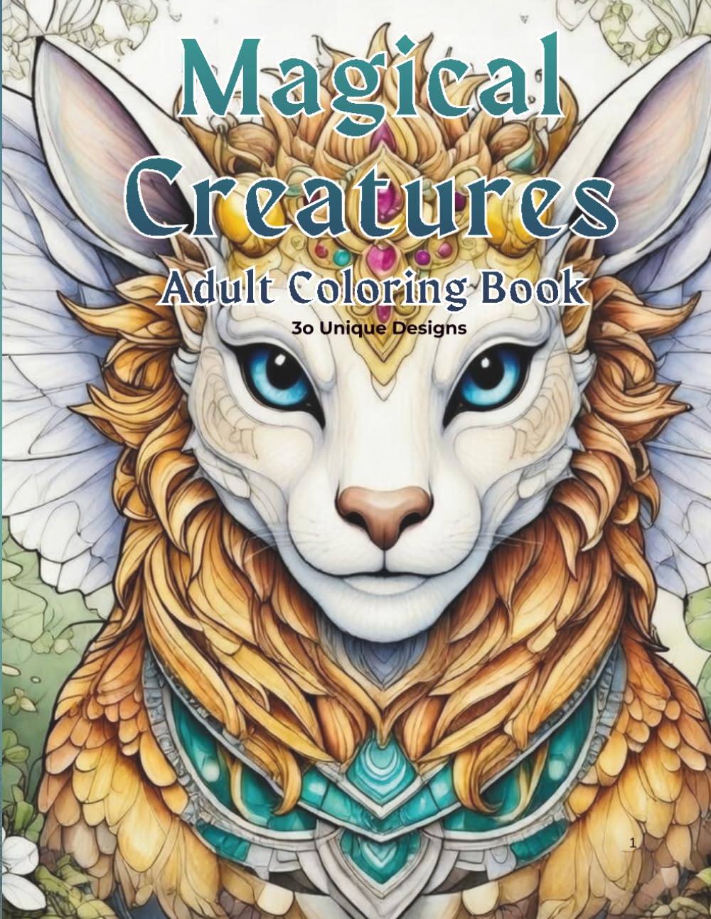 Magical Creatures - Adult Coloring Book: Beautiful Fantasy Art Design for Adults - Relaxing Coloring Book with Dragons, Unicorns, and Magical Animals