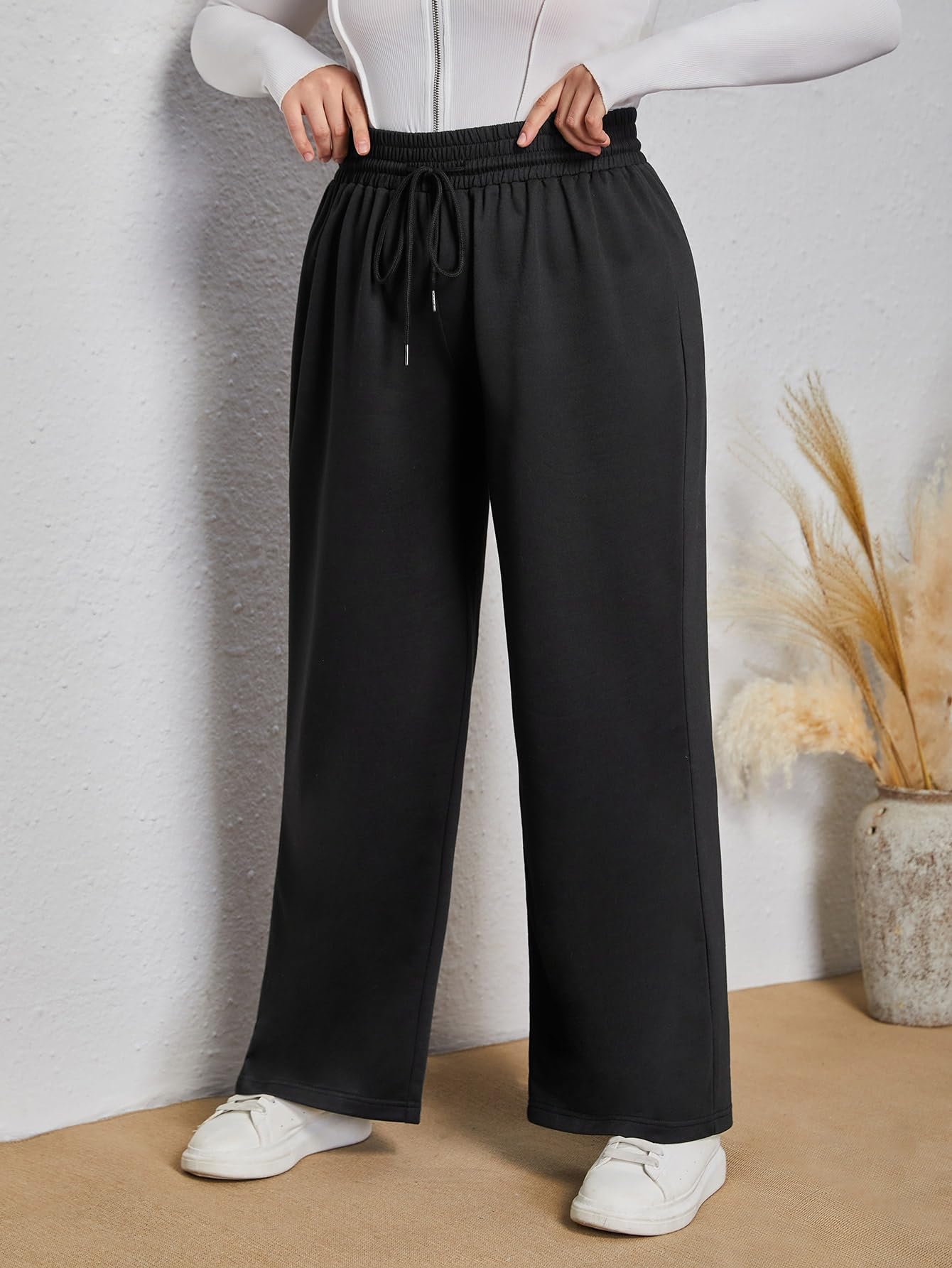 dockstreet Women's/Unisex ONESOPEN Bottom Drawstring Pure Cotton Stretchable Baggy Jogger Pants-picture-30
