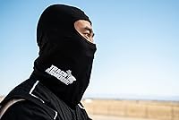 Vista 4 de TRACK ARMOUR] Pasamontañas de cabeza para carreras de auto y motocicleta en color negro TAHS-BK