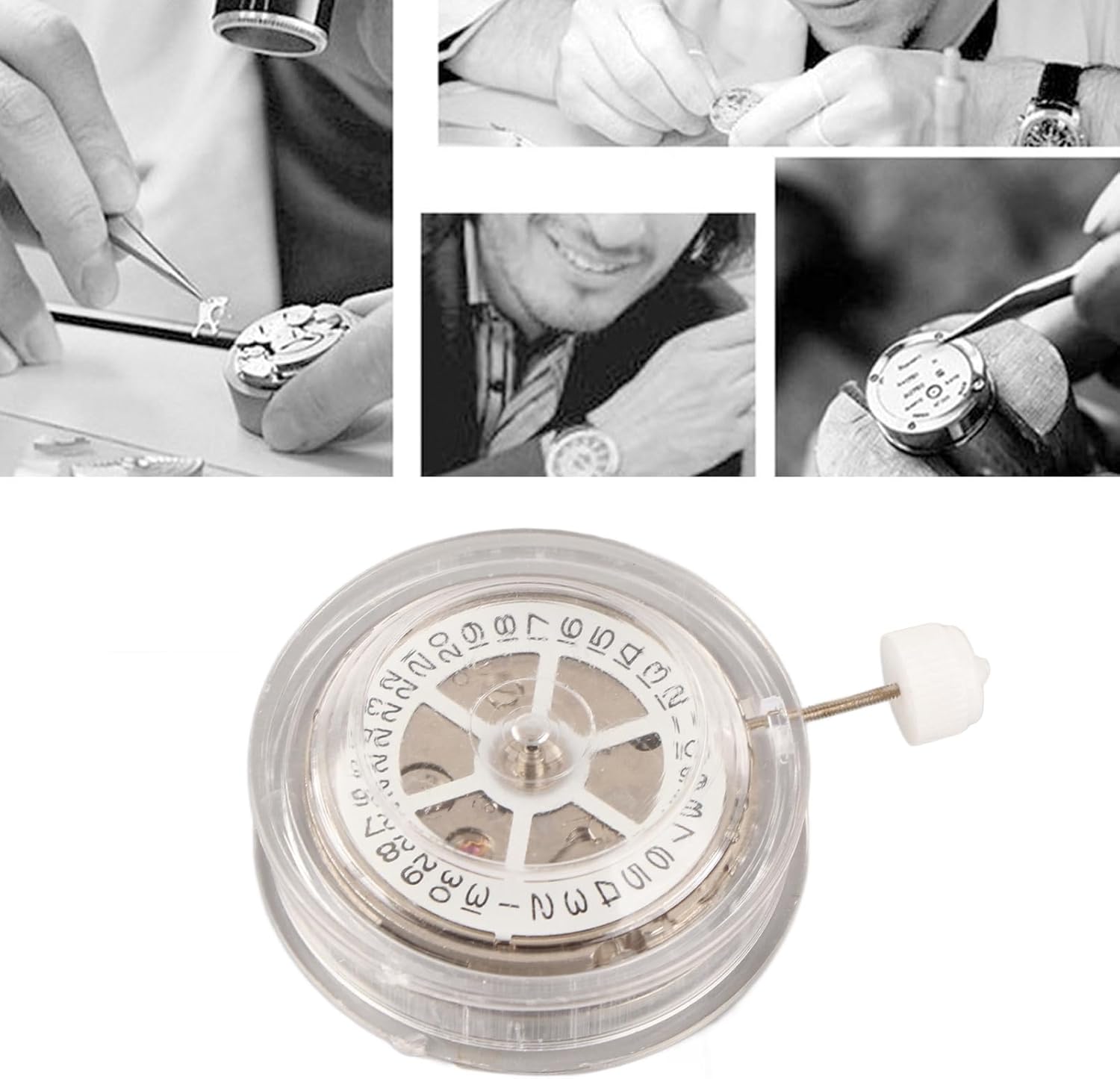 Joyzan Watch Movement, 2813 Watch Wrist Mechanical Clock Hand Winding Automatic Replacement High Accuracy Part Repairing DIY Round Accessories Maintenance Men Women Professional Repairman Service
