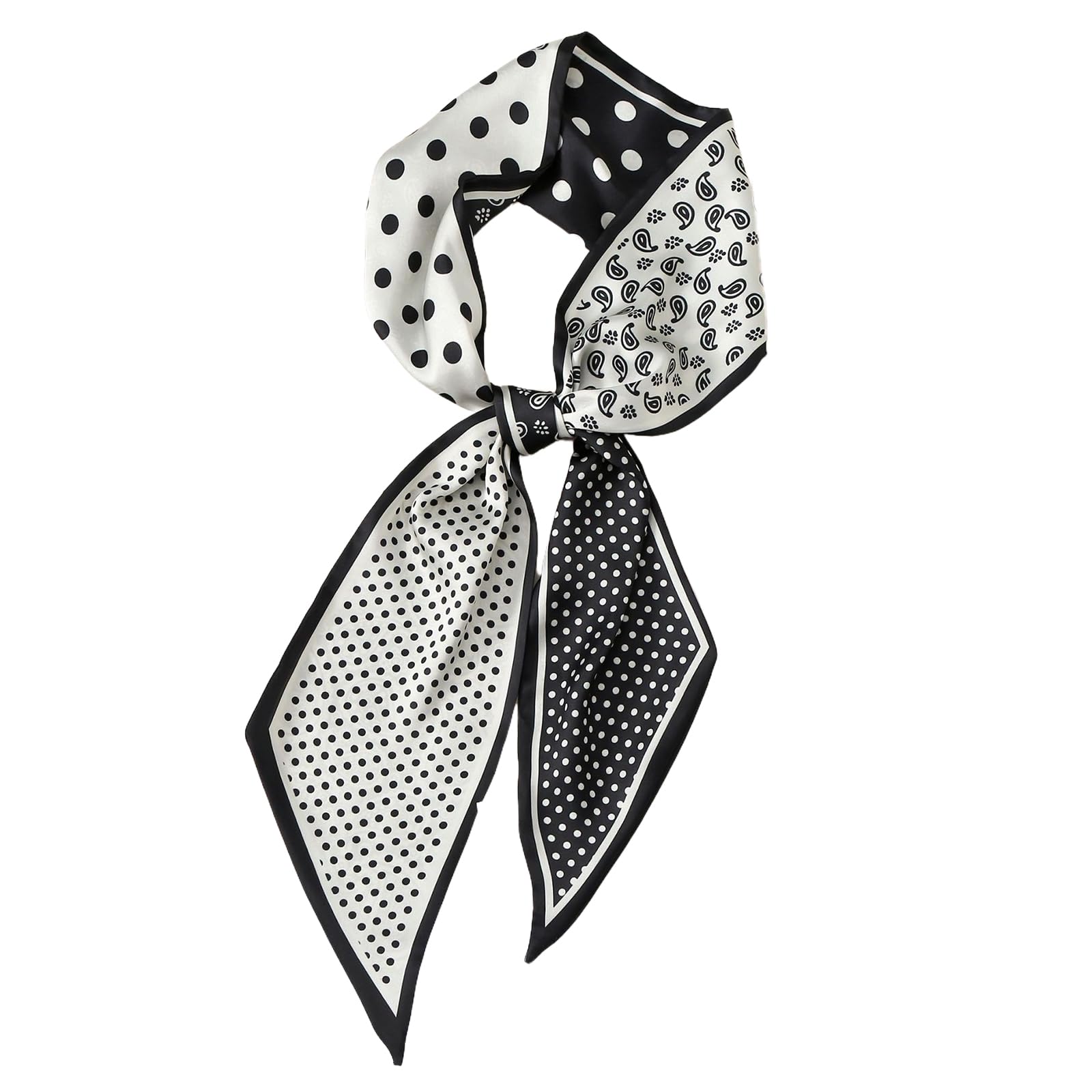 Head Hair Scarf for Women,Silky Long Headscarf Purse Bag Scarfs for Handbag Fashion Satin Neck Scarves Accessories