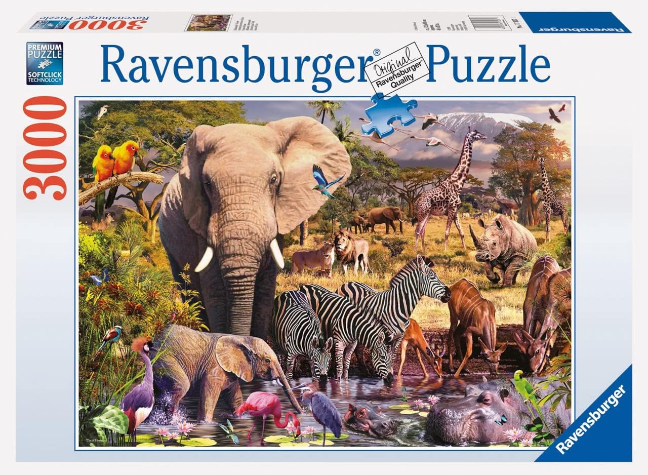 Ravensburger 164653 puzzle 3000 pièces Le règne des animaux de la savane