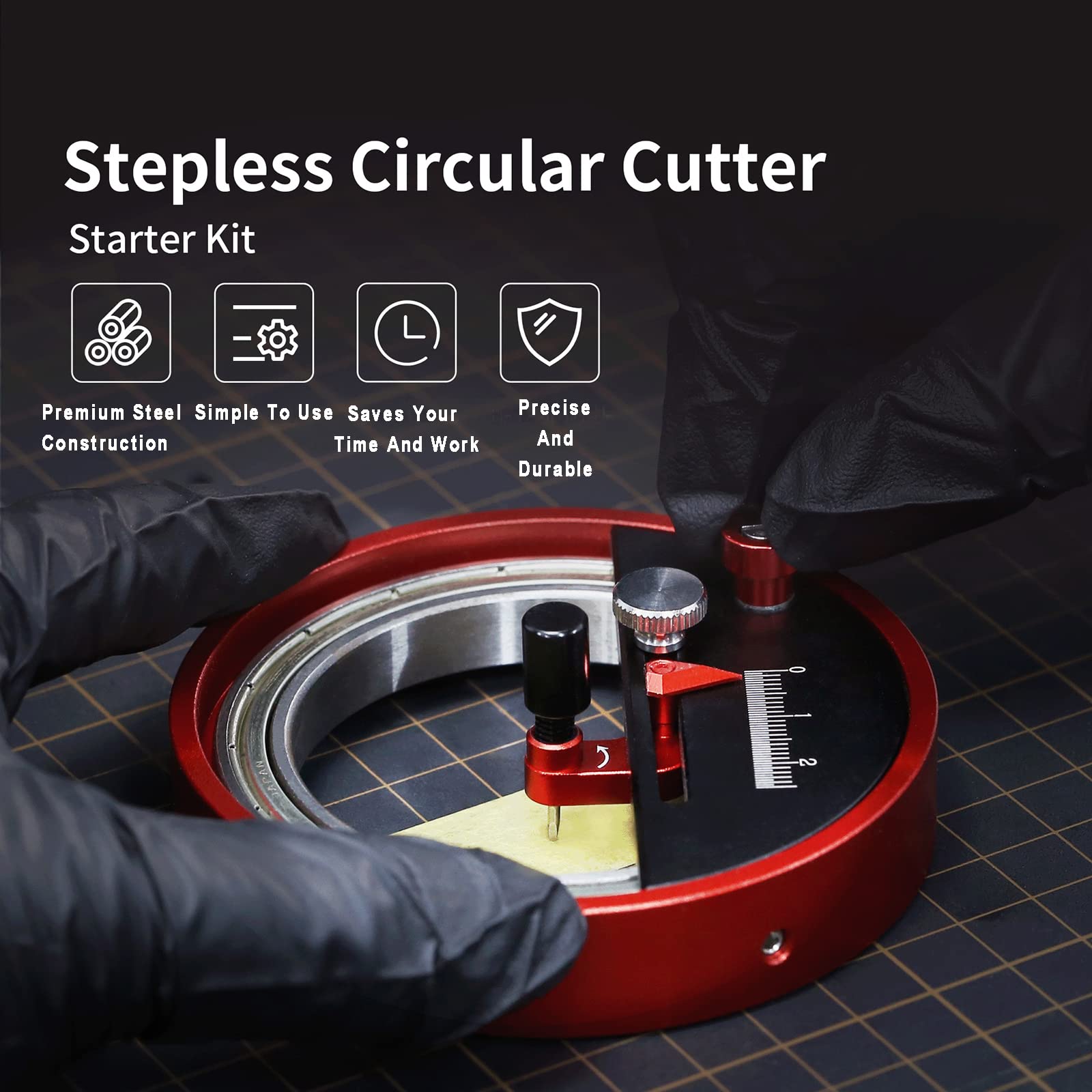Kreisschneider Mit Stufenloser Einstellung, Modell Hobbies Crafts Tool Cutting Dedicated Circle (Durchmesser 1 Mm-45 Mm) Stufenlose Einstellung, Anwendbar Auf Klebeplatten Unter 0,4 Mm