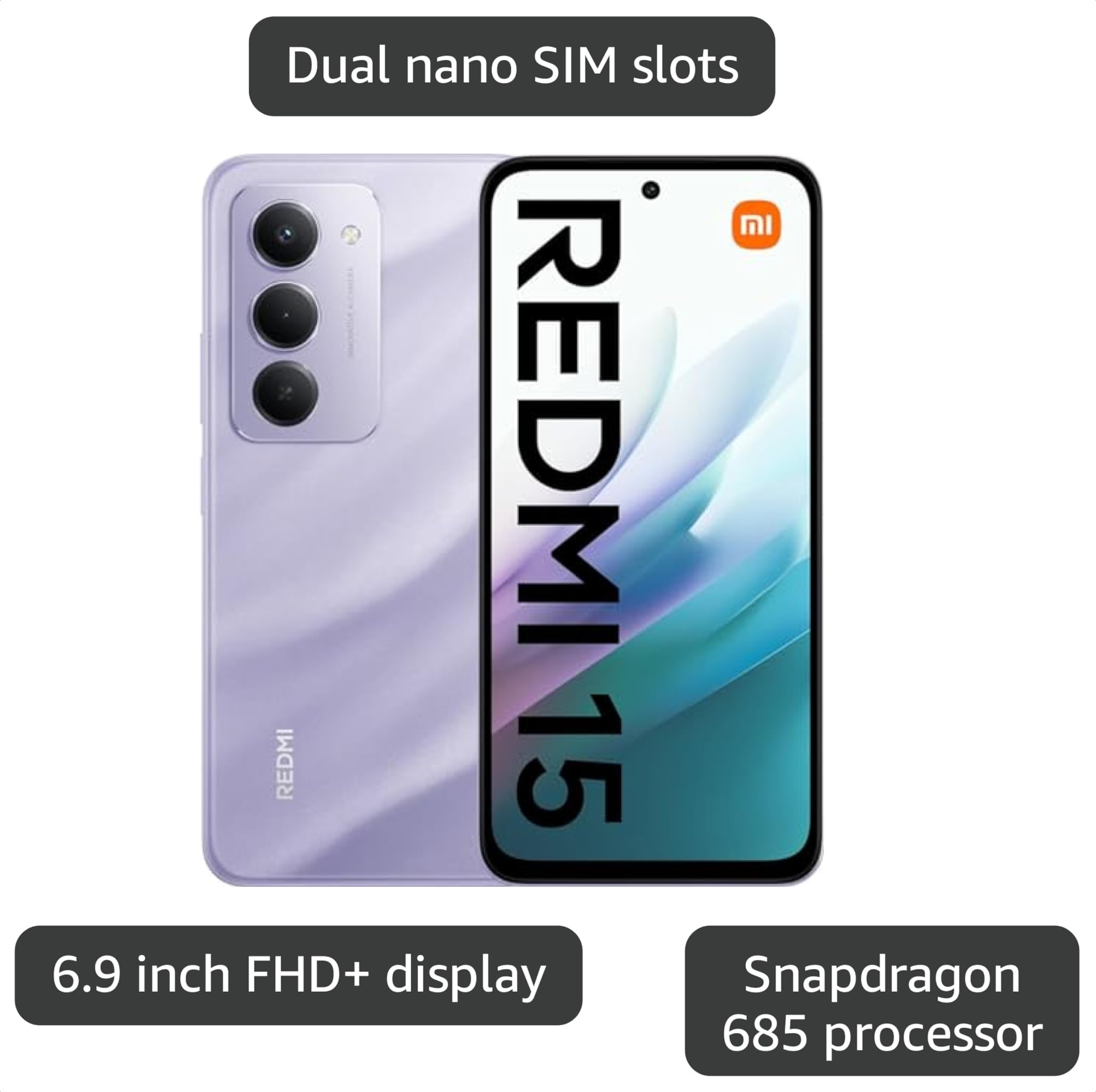 Redmi 15 本体 4gB + 128GB Amazon.com: XIAOMI Redmi 15 4G LTE (Compatible with Tmobile Tello