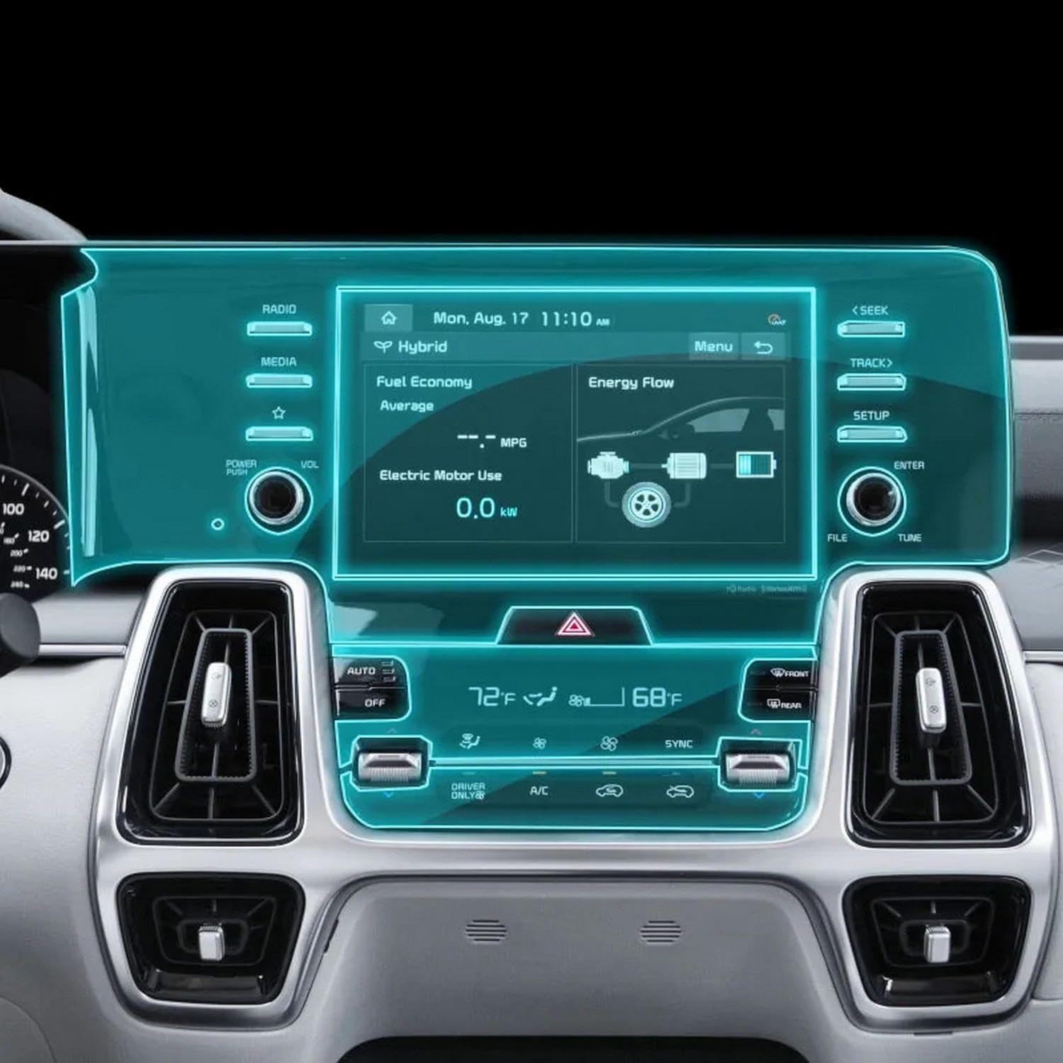 Écran LCD film TPU de protection d'écran Kia Sorento MQ4