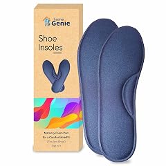 Home Genie Memory Foam Shoes Insole | shoe Insoles for All Shoes | Shoe Insole for heel pain | Super Soft Absorption Pads Comfortable, Soft, Durable, Washable (Pack of 3, Blue (size-8)