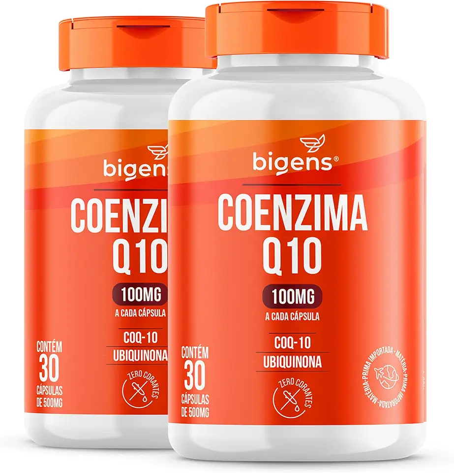 Coenzima Q10 100mg Coq-10 Ubiquinona, Biogens, Kit 2x 30 cápsulas
