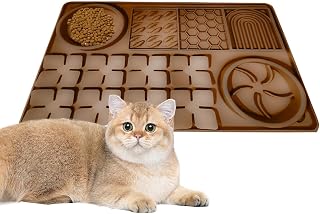 Slickmatta för hundar, Slow Feeder Mat Slow Feeder Eating Food Pads Mat | Husdjur Bad Grooming Training Lugnande matta för små, medel, kattdjur