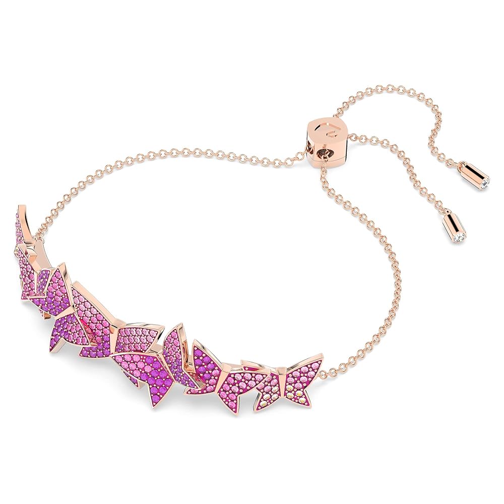 セール★SWAROVSKI★Lilia 蝶 ブレスレット バングル Amazon.com: Swarovski Lilia Bracelet, with Pink Crystal Pavé
