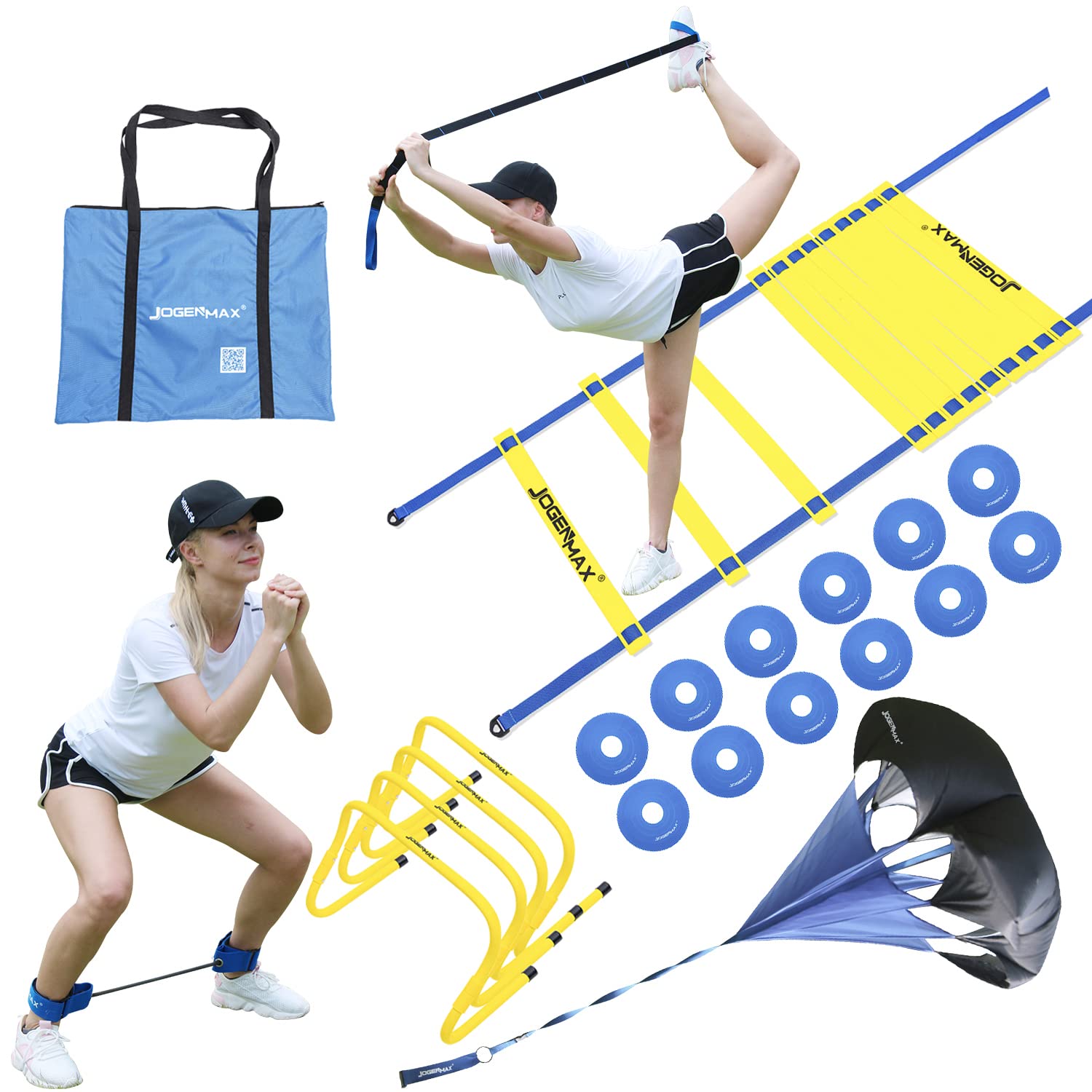 Buy JOGENMAX Speed & Agility Training Set Includes Resistance