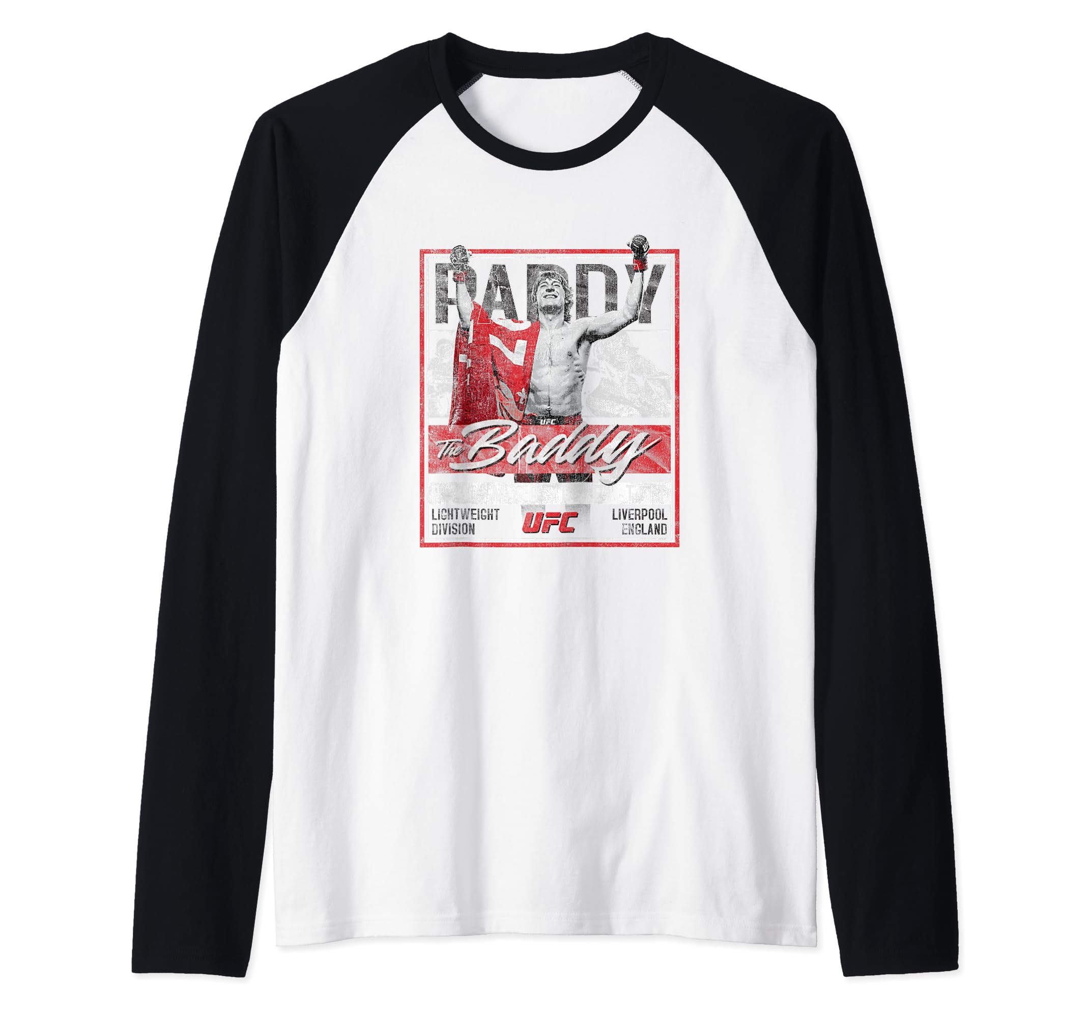 Official UFC Paddy The Baddy Pimblett Raglan Baseball Tee
