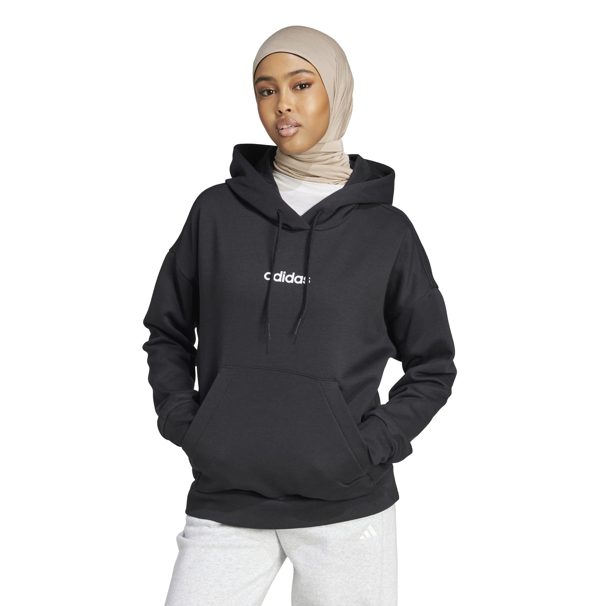Adidas Femme Essentials Linear Fleece Hoodie
