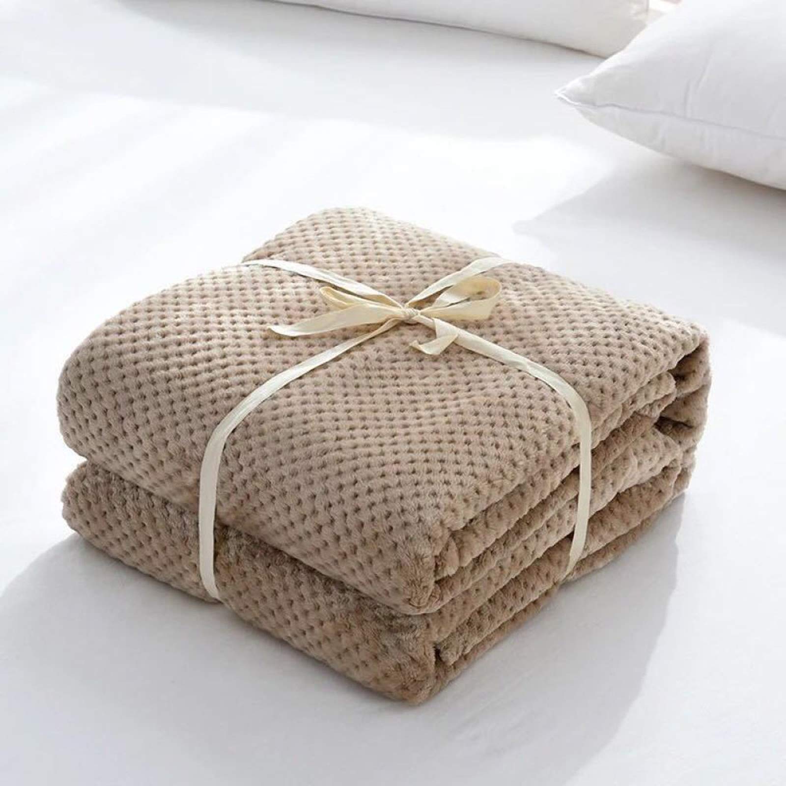 Couverture en flanelle plaid ananas douceur canapé et nid douillet animaux de compagnie