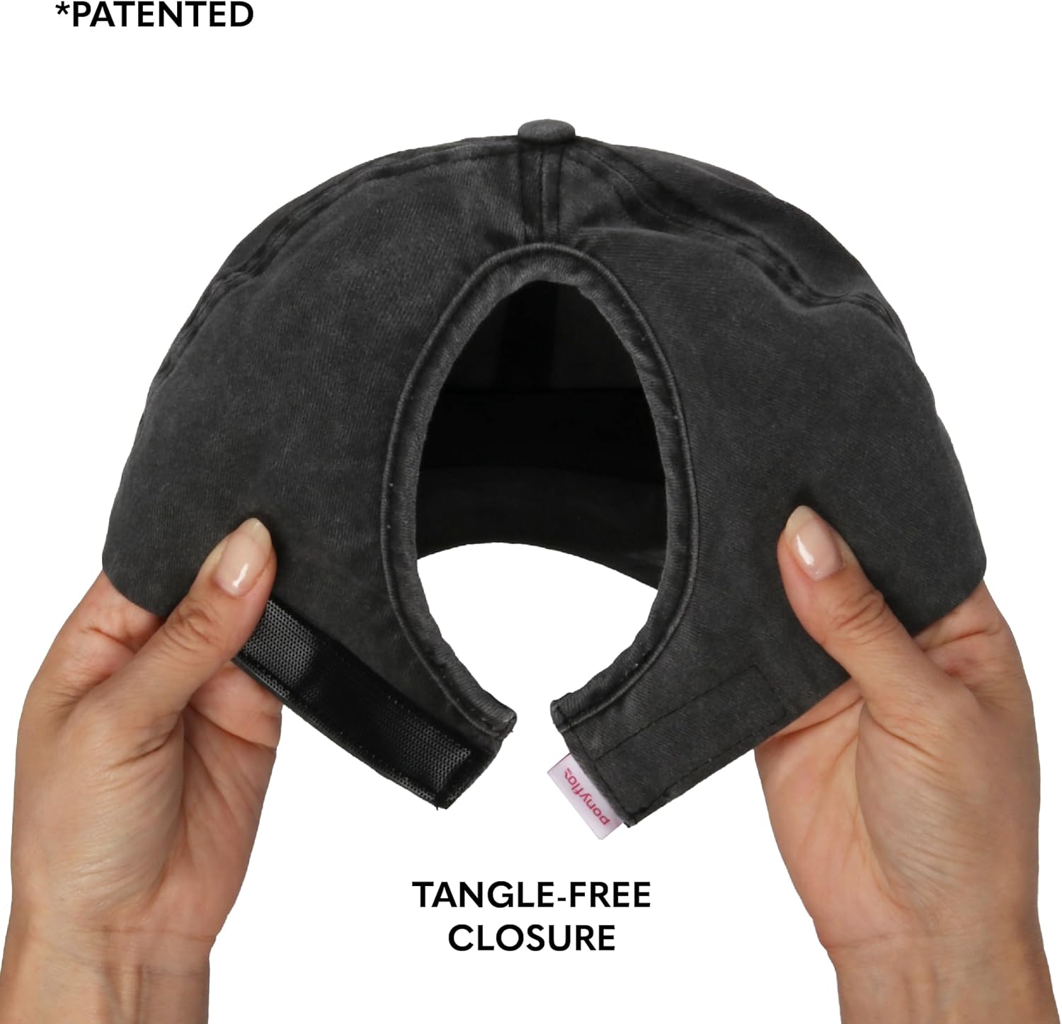 Ponyflo Cotton Ponytail Hat Patented - Ponytail Caps for Women Designed for All Hair Types