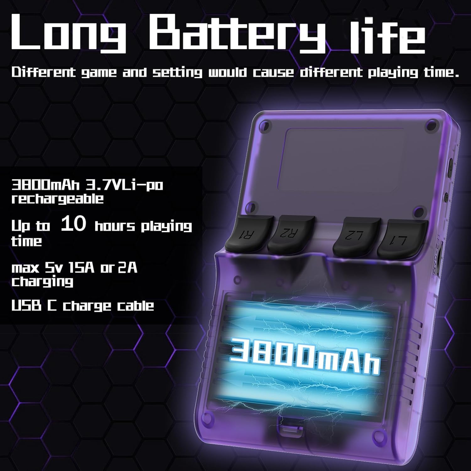 XiFanHo R36S Retro Handheld Game Console 128G - Schermo IPS da 3,5” con oltre 40000 giochi classici Lettore di videogiochi tascabile Open Source Linux OS con batteria da 3500mAh (Bianco)