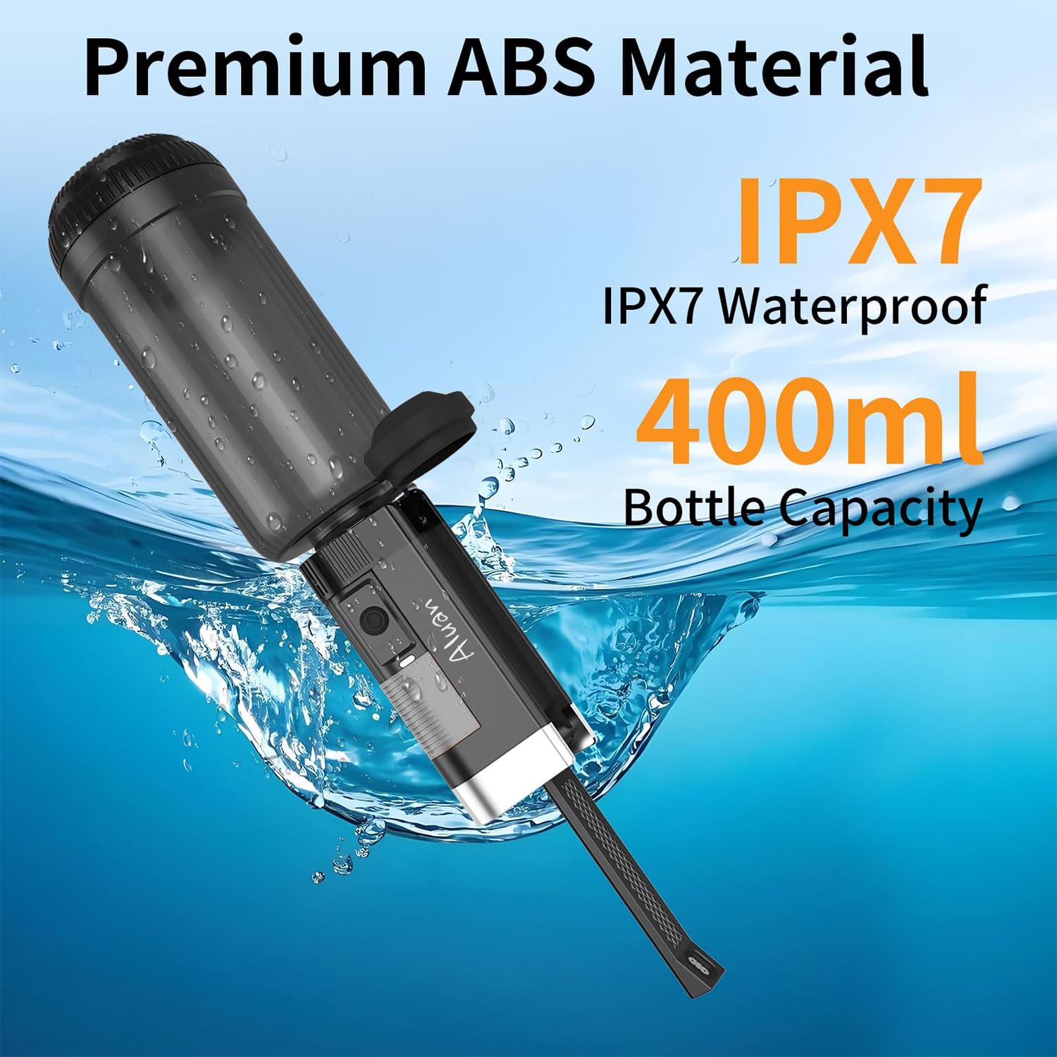 Aluan Portable Jet Spray for Toilet for Travel, Rechargeable Electric Travel Bidet with 1100mAh Battery, IPX7 Waterproof High Pressure Portable Bidet with 2 Pressure Modes for Postpartum Care, Hygiene Cleaning 3