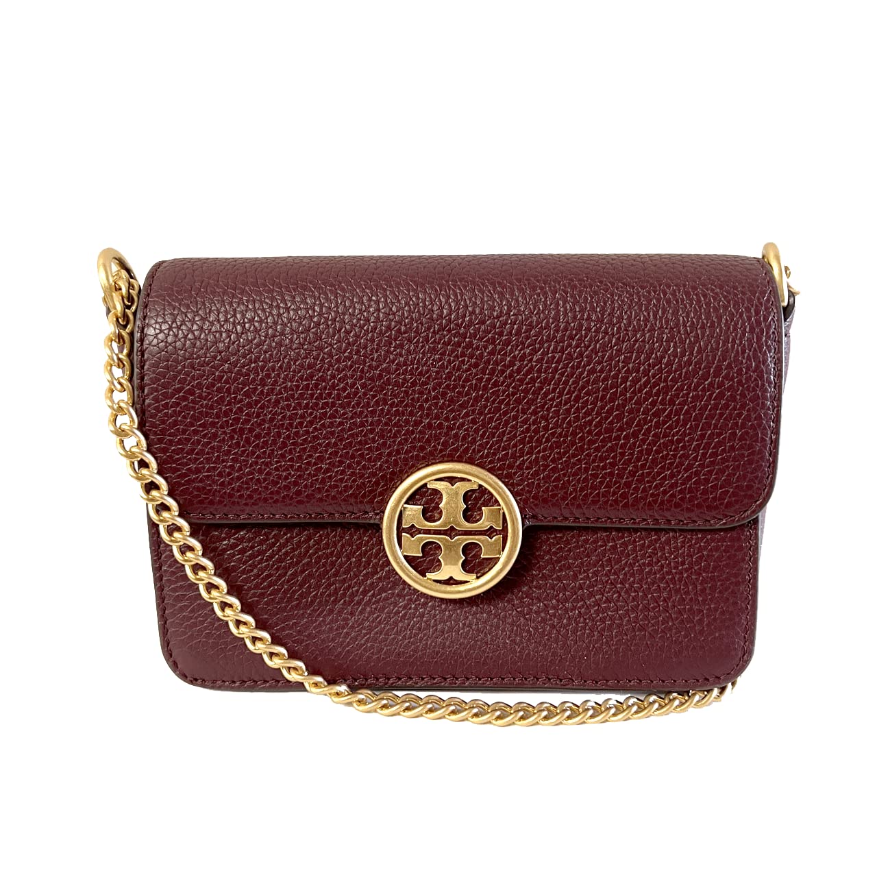 Tory BurchOlivia Pebbled Leather Bag (Claret), Claret
