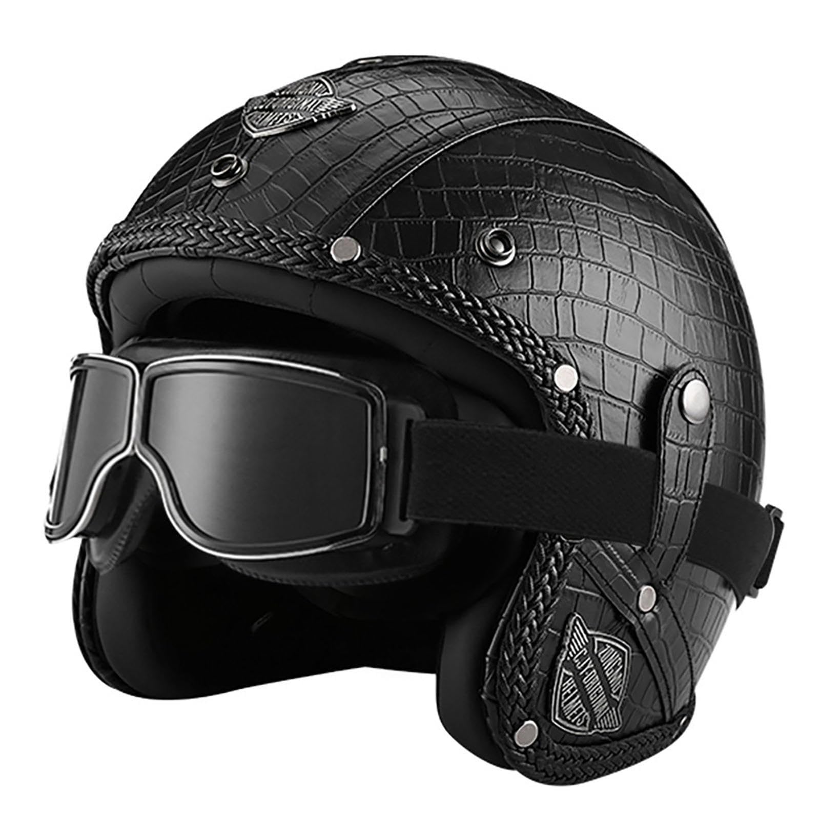 Casque 3/4 anti-collision : fini l\'inconfort en casque moto jet retro