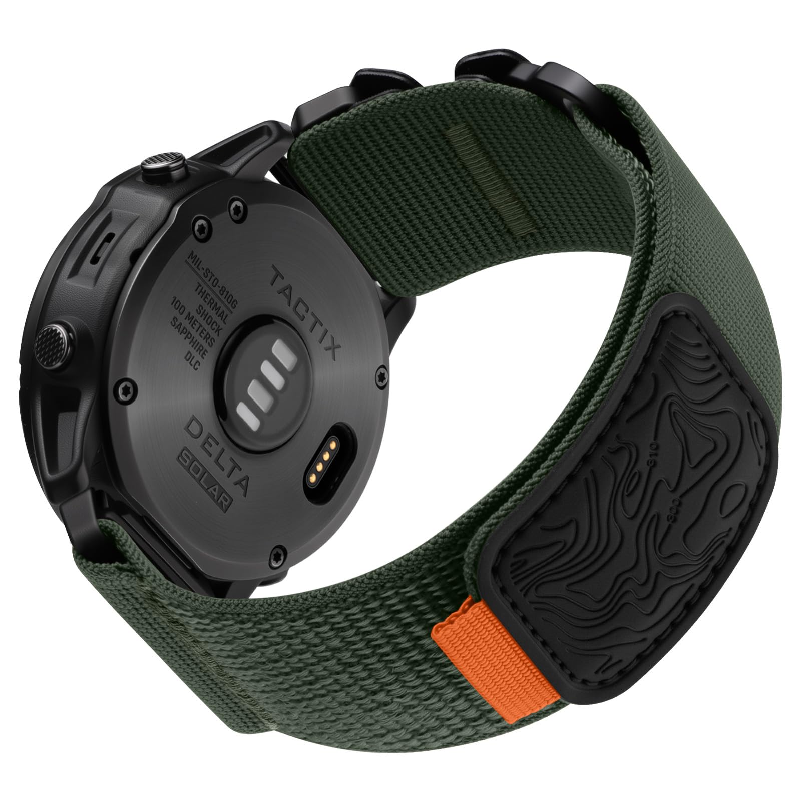 Bandletic Kompatibel mit Garmin Fenix 8 51mm/7X/7X Pro/6X/6X Pro/5X Plus/5X/Fenix 3/3 HR Armband, 26mm Quick Fit Nylonarmband für Garmin Epix Pro 51mm/Tactix Delta Solar/Instinct 2X Solar/Enduro 3/2/1