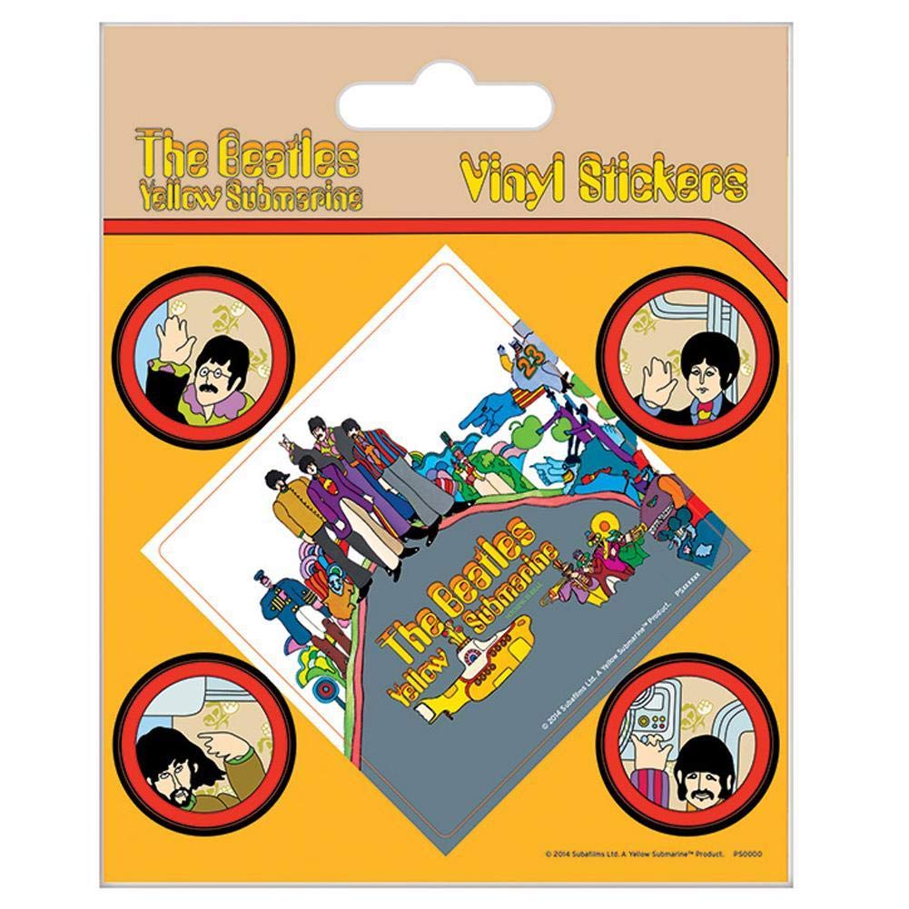 Pyramid International "The Beatles (Yellow Submarine) Vinyl Stickers, Multi-Colour, 10 x 12.5 cm