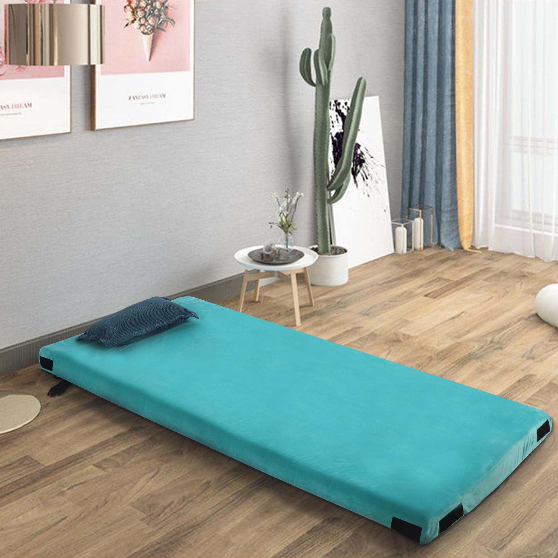 REDCAMP Foldable Memory Foam Camping Mattress, Portable Roll Up Mattress Single with Zipper, Futon Mat Sleeping Pad for Floor Car Tent Indoor Outdoor