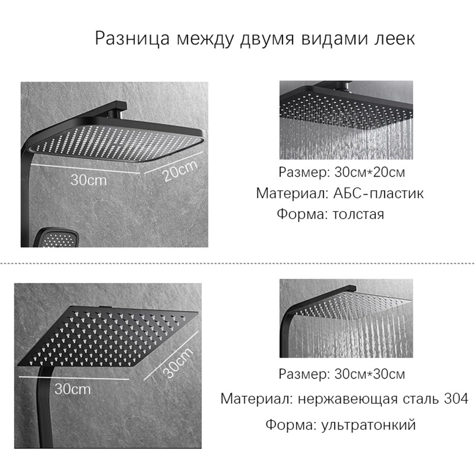 Bateria prysznicowa mosiężny termostatyczny zestaw łazienkowy, system, kolumna deszczowa, cyfrowy wyświetlacz, wylewka wodospadowa, czarna, A