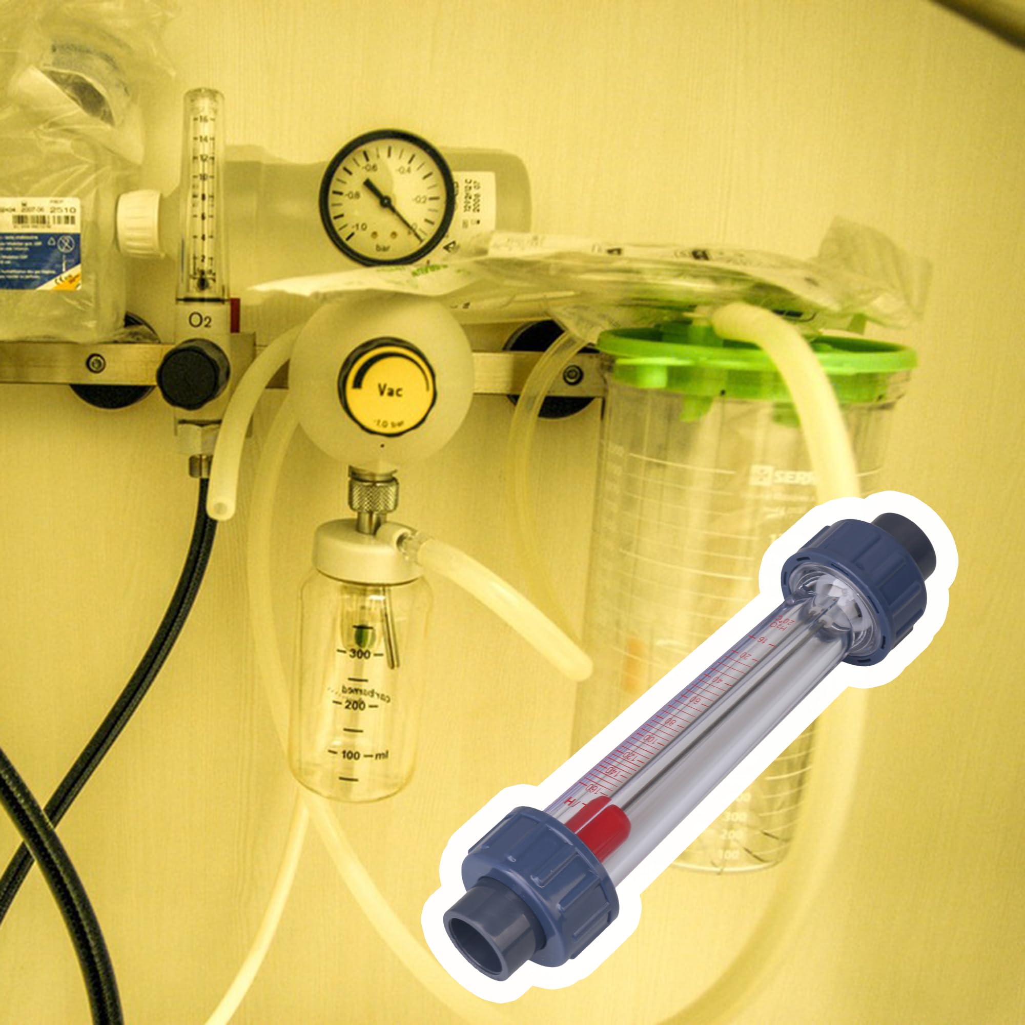 D¨¦bitm¨¨tre liquide 16-160L / H de Rotameter LZS-15 de tube en plastique de CNBTR pour le tube DN15