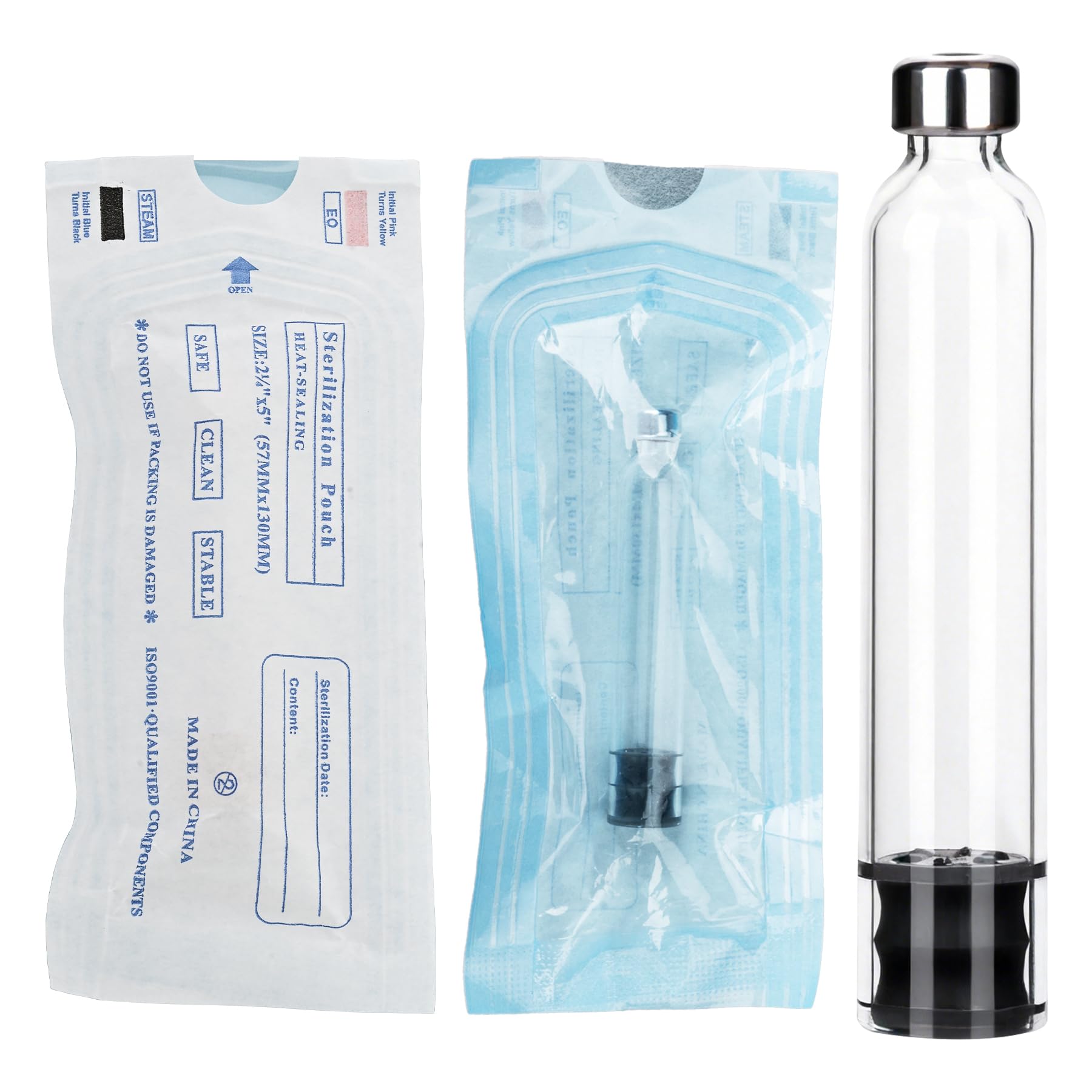 Cartuccia da 3 ml in stile penna, sterilizzata, vuota e confezionata singolarmente.