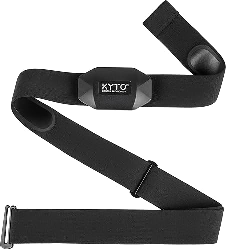 KYTO Heart Rate Monitor Chest Strap, ANT+ Bluetooth, Compatible with iOSAndroid APPs, CyclingYogaBasketballRunningFitness ExerciseBoxing
